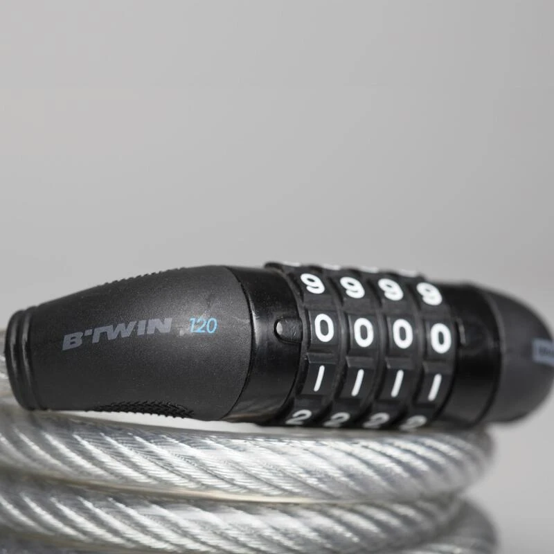 ANTIVOL ACCESSOIRES VELO SPIRALE SERRURE CODE 120 GRIS 5 ANTIVOL ACCESSOIRES VELO SPIRALE SERRURE CODE 120 GRIS – Image 3