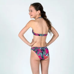Bas De Maillot De Bain Fille - 100 Zeli Tropical Party Rose -Plein Air Équipement Magasin bas de maillot de bain fille 100 zeli tropical party rose 2