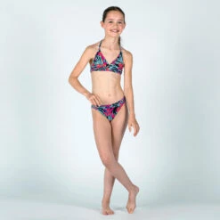 Bas De Maillot De Bain Fille - 100 Zeli Tropical Party Rose -Plein Air Équipement Magasin bas de maillot de bain fille 100 zeli tropical party rose 4