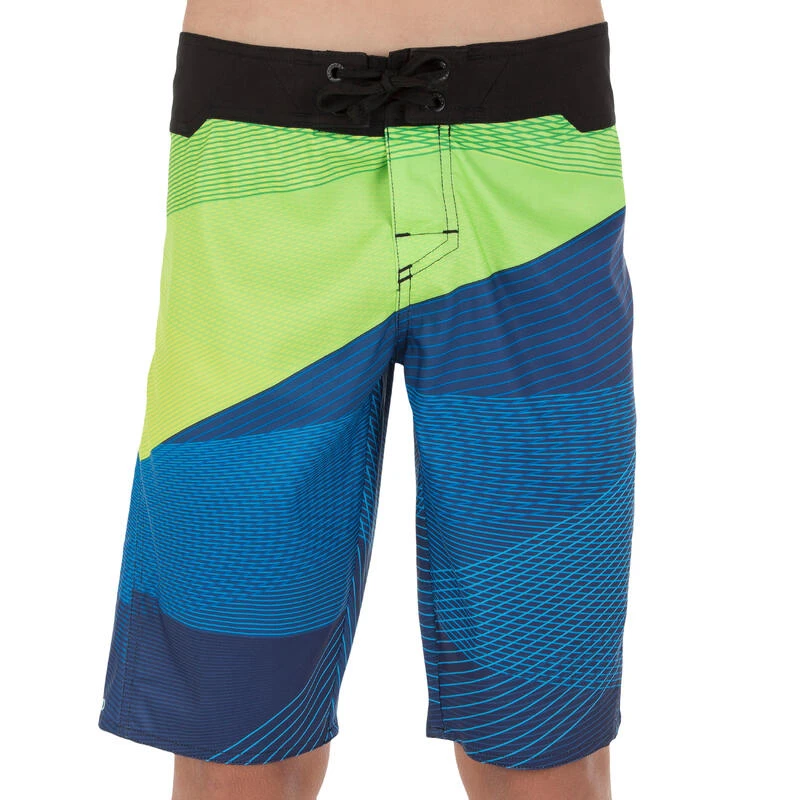 Tribord Boardshort Long Garçon Lafitenia Tension Vert 4 Tribord Boardshort Long Garçon Lafitenia Tension Vert – Image 2
