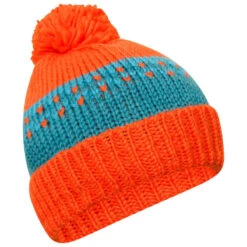 Dare 2b Bonnet BOFFIN Enfant (Rouge Orangé / Bleu Sarcelle Foncé) -Plein Air Équipement Magasin bonnet boffin enfant rouge orange bleu sarcelle fonce 2