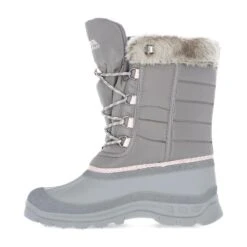 TRESPASS Bottes De Neige STAVRA Femme (Gris) -Plein Air Équipement Magasin bottes de neige stavra femme gris 2