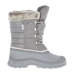 TRESPASS Bottes De Neige STAVRA Femme (Gris) -Plein Air Équipement Magasin bottes de neige stavra femme gris 3