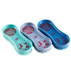 KERBL Brosses équitation MAGIC BRUSH Lot De 3 Brosses Turquoise, Mauve Et Bleu -Plein Air Équipement Magasin brosses equitation magic brush lot de 3 brosses turquoise mauve et bleu 2