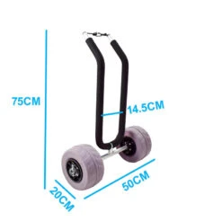 Chariot Alu 1 Paddle Roues Basse Pression Spécial Plage -Plein Air Équipement Magasin chariot alu 1 paddle roues basse pression special plage 3