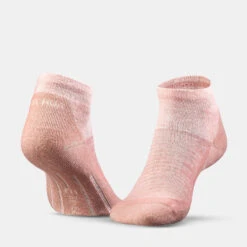 Quechua Chaussette Hike 100 Mid - Rose Et Gris- Lot De 2 Paires -Plein Air Équipement Magasin chaussette hike 100 mid rose et gris lot de 2 paires 2
