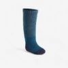 Chaussettes Chaudes équitation Bébé 500 WARM Pétrole