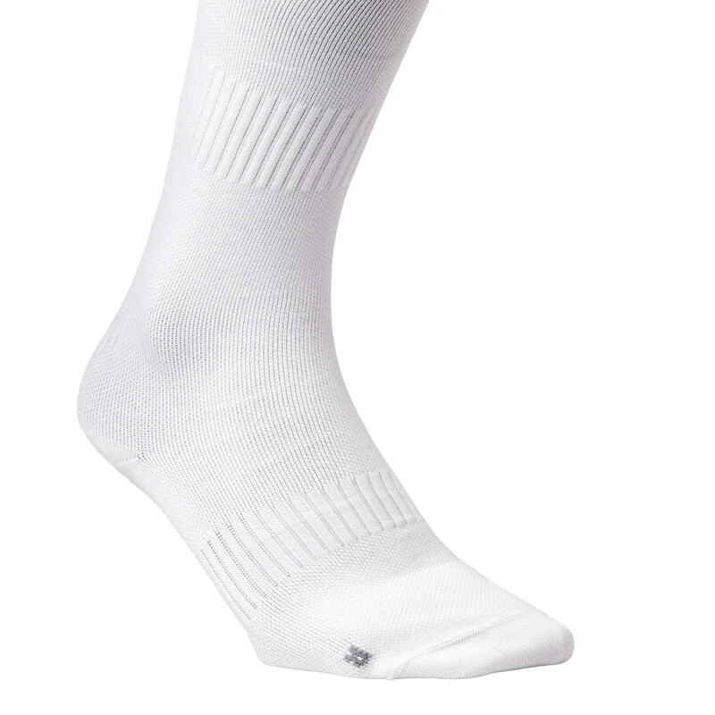 Chaussettes De Hockey Sur Gazon Adulte FH500 Blanc 4 Chaussettes De Hockey Sur Gazon Adulte FH500 Blanc – Image 2