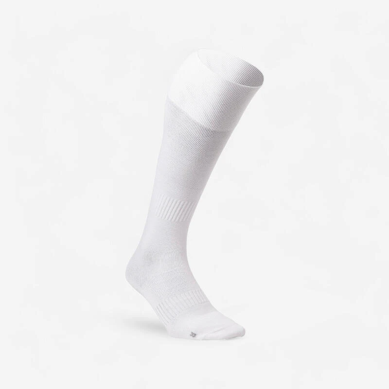 Chaussettes De Hockey Sur Gazon Adulte FH500 Blanc 3 Chaussettes De Hockey Sur Gazon Adulte FH500 Blanc