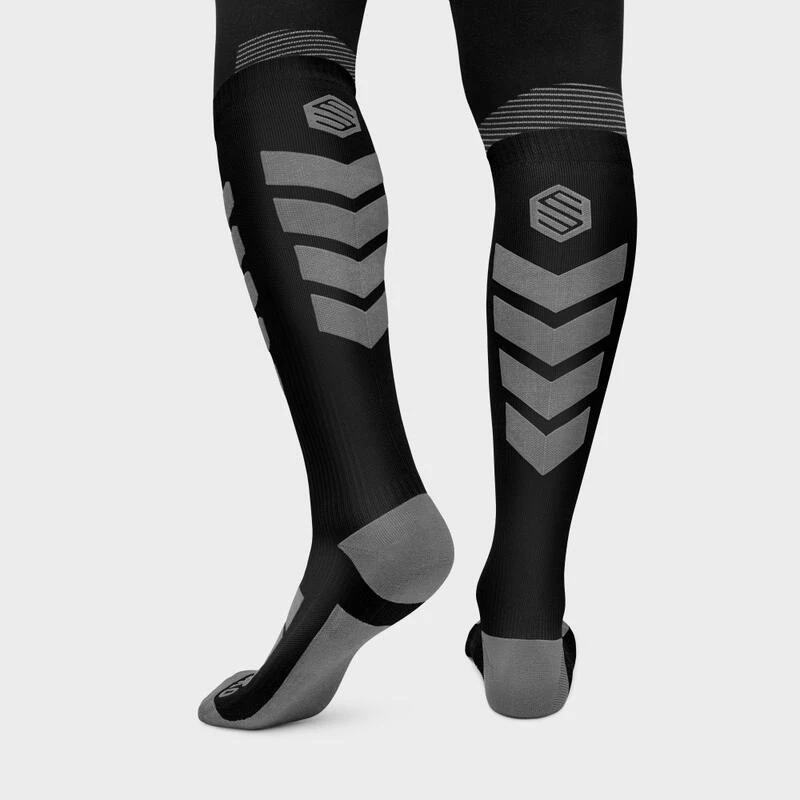 Chaussettes De Snowboard Et Ski Sports D'hiver Homme Et Femme Aoraki Black Noir 4 Chaussettes De Snowboard Et Ski Sports D'hiver Homme Et Femme Aoraki Black Noir – Image 2