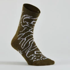 CHAUSSETTES DE TENNIS HAUTES ARTENGO RS 300 KAKI NOIR MOTIFS LOT DE 4 -Plein Air Équipement Magasin chaussettes de tennis hautes artengo rs 300 kaki noir motifs lot de 4 7