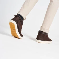 Tribord Chaussures Bateau Homme En Cuir Imperméable 500 Marron Foncé -Plein Air Équipement Magasin chaussures bateau homme en cuir impermeable 500 marron fonce 3