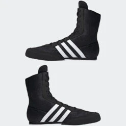 ADIDAS CHAUSSURES DE BOXE ANGLAISE BOXHOG II NOIRES -Plein Air Équipement Magasin chaussures de boxe anglaise boxhog ii noires 3