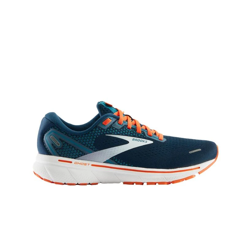 CHAUSSURES DE RUNNING HOMME BROOKS GHOST 14 BLEU ORANGE 4 CHAUSSURES DE RUNNING HOMME BROOKS GHOST 14 BLEU ORANGE – Image 2