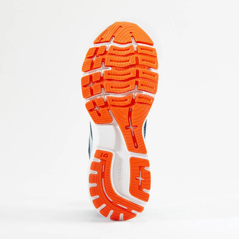 CHAUSSURES DE RUNNING HOMME BROOKS GHOST 14 BLEU ORANGE 10 CHAUSSURES DE RUNNING HOMME BROOKS GHOST 14 BLEU ORANGE – Image 8