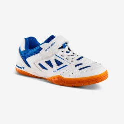 Chaussures De Tennis De Table Enfant TTS 500 Enfant - Blanc/Bleu -Plein Air Équipement Magasin chaussures de tennis de table enfant tts 500 enfant blancbleu 4