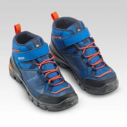 Quechua Chaussures Imperméables De Randonnée -MH120 MID Bleues- Enfant 28 AU 34 Scratch -Plein Air Équipement Magasin chaussures impermeables de randonnee mh120 mid bleues enfant 28 au 34 scratch 2
