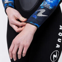 Combinaison Plongée Aqualung Femme Néoprène 3mm - HYDROFLEX Noir/Bleu -Plein Air Équipement Magasin combinaison plongee aqualung femme neoprene 3mm hydroflex noirbleu 3