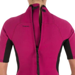 Tribord Combinaison Surf Shorty 100 Néoprène Femme Violet -Plein Air Équipement Magasin combinaison surf shorty 100 neoprene femme violet 2