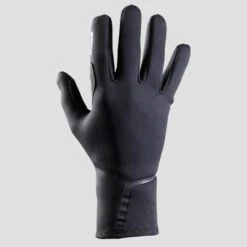 GANTS DE VELO 500 MI-SAISON NOIR -Plein Air Équipement Magasin gants de velo 500 mi saison noir 1