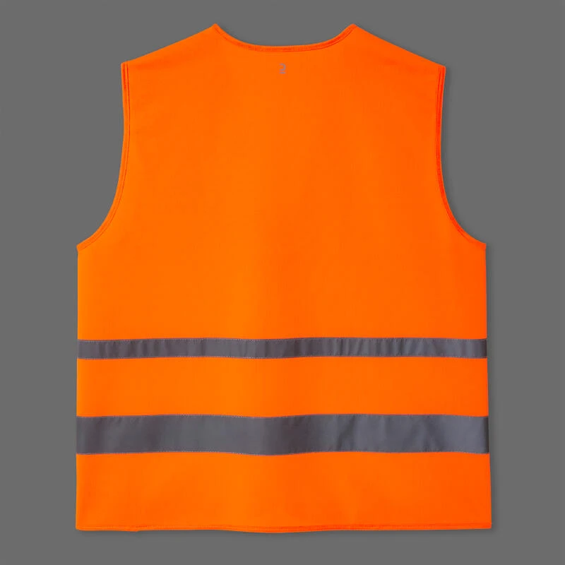 BTWIN GILET DE SECURITE HAUTE VISIBILITÉ VELO ORANGE FLUO 4 BTWIN GILET DE SECURITE HAUTE VISIBILITÉ VELO ORANGE FLUO – Image 2