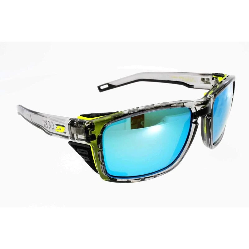 Lunettes De Soleil Julbo Shield M Gris Bleu Polarisé , Coques Amovibles 5 Lunettes De Soleil Julbo Shield M Gris Bleu Polarisé , Coques Amovibles – Image 3