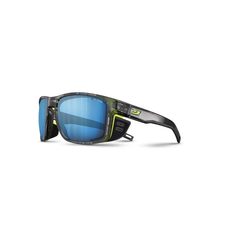 Lunettes De Soleil Julbo Shield M Gris Bleu Polarisé , Coques Amovibles 8 Lunettes De Soleil Julbo Shield M Gris Bleu Polarisé , Coques Amovibles – Image 6