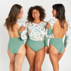 Maillot De Bain 1 Pièce Manches Longues Femme - Mary Belly Blanc -Plein Air Équipement Magasin maillot de bain 1 piece manches longues femme mary belly blanc 3