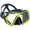 Masque De Plongée Sous Marine SCD 500 V2 Mono-hublot Jupe Bleue Cerclage Jaune -Plein Air Équipement Magasin masque de plongee sous marine scd 500 v2 mono hublot jupe bleue cerclage jaune