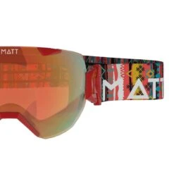 MATT Masque De Ski Synchro Tribands (avec 2 écrans) - Rouge -Plein Air Équipement Magasin masque de ski synchro tribands avec 2 ecrans rouge 3