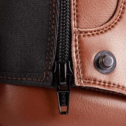 Mini-chaps équitation Adulte 500 Synthétique Marron -Plein Air Équipement Magasin mini chaps equitation adulte 500 synthetique marron 3