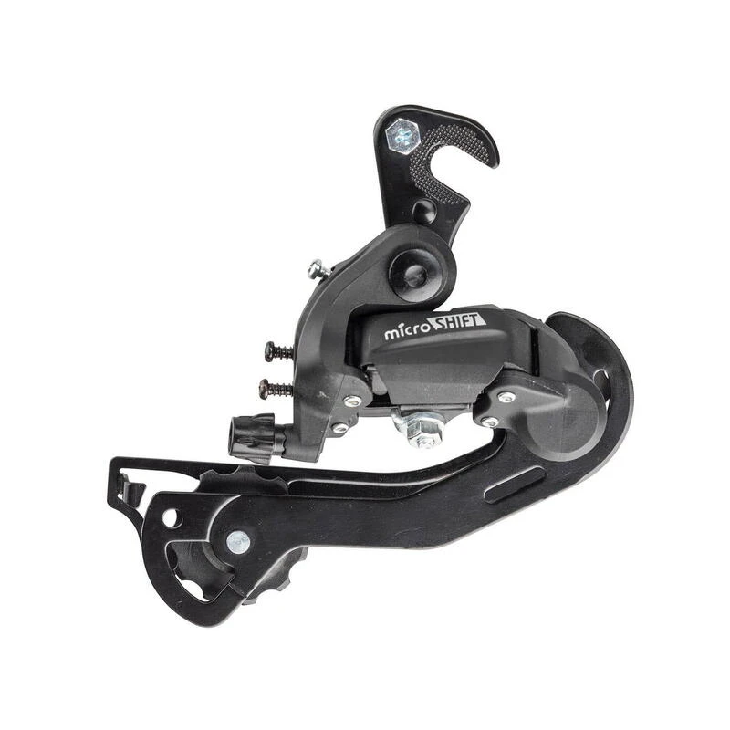 MICROSHIFT MTB Dérailleur Montage Sur Axe Cage Longue 2/3x6/7 Speed - Black 3 MICROSHIFT MTB Dérailleur Montage Sur Axe Cage Longue 2/3x6/7 Speed - Black