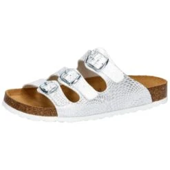 LICO Mule Couleur Argent Femmes Bioline Snake