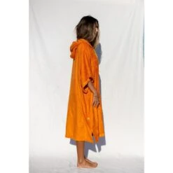 Pacifique Sud | Poncho Surf | Orange | Avec Manches -Plein Air Équipement Magasin pacifique sud poncho surf orange avec manches 3