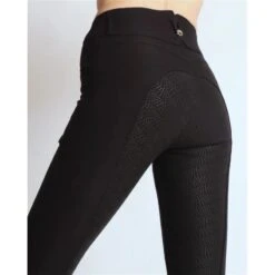 Pantalon D'équitation Highwaist 2.0 Megan Fond Silicone Montar Noir -Plein Air Équipement Magasin pantalon dequitation highwaist 20 megan fond silicone montar noir 4