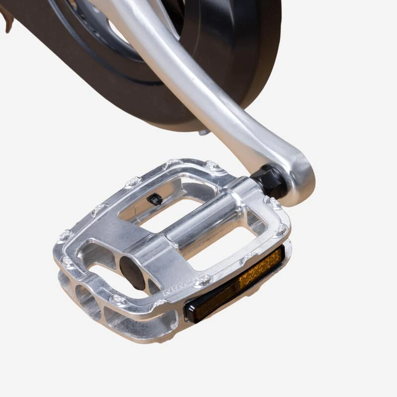 PEDALE VELO MOBILITY 100 ALUMINIUM ARGENTÉES 3 PEDALE VELO MOBILITY 100 ALUMINIUM ARGENTÉES