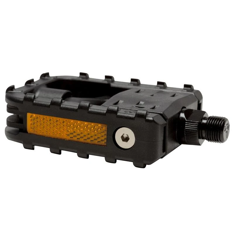 BTWIN PÉDALES PLATES PLIANTES VÉLO VILLE RÉSINE NOIRES 6 BTWIN PÉDALES PLATES PLIANTES VÉLO VILLE RÉSINE NOIRES – Image 4