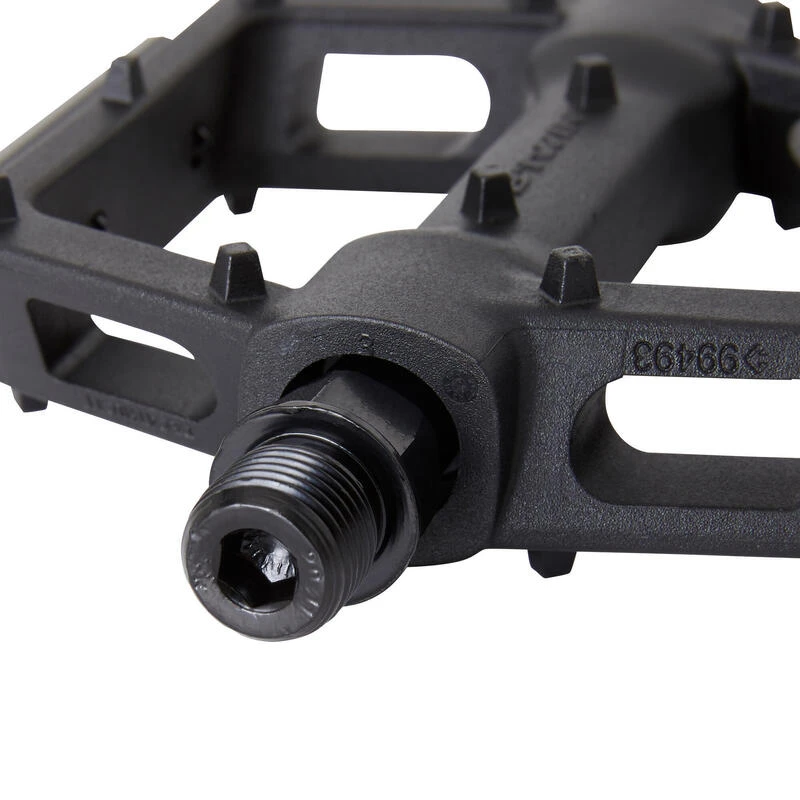 Rockrider PÉDALES PLATES VÉLO VTT 520 GRIP NOIRES 5 Rockrider PÉDALES PLATES VÉLO VTT 520 GRIP NOIRES – Image 3