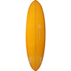 Planche De Surf BEAVER Mid Length Twin Pin Double Layer Orange 6'10" -Plein Air Équipement Magasin planche de surf beaver mid length twin pin double layer orange 610 2
