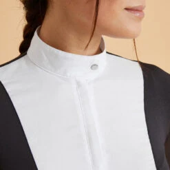 Polo De Concours équitation Manches Longues Femme - 900 Noir -Plein Air Équipement Magasin polo de concours equitation manches longues femme 900 noir 2