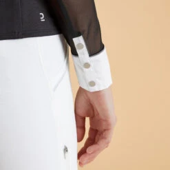 Polo De Concours équitation Manches Longues Femme - 900 Noir -Plein Air Équipement Magasin polo de concours equitation manches longues femme 900 noir 5