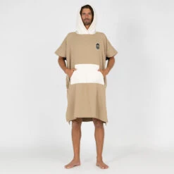 Poncho Surf Adulte - 500 Sable -Plein Air Équipement Magasin poncho surf adulte 500 sable 2