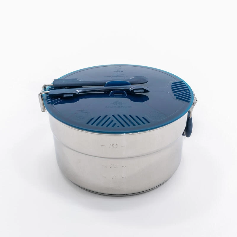 Quechua Popote Camp Du Randonneur MH100 Inox 4 Personnes (2,6L) 5 Quechua Popote Camp Du Randonneur MH100 Inox 4 Personnes (2,6L) – Image 3