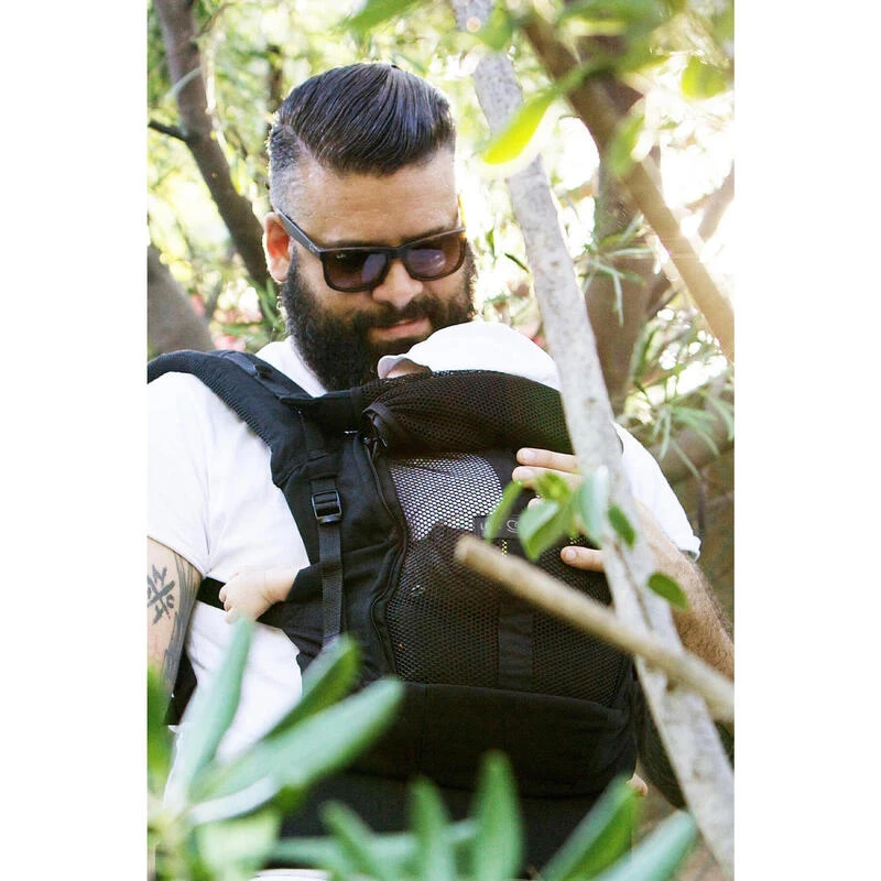 Porte-bébé PhysioCarrier 0m+ Noir Poche Anthracite 4 Porte-bébé PhysioCarrier 0m+ Noir Poche Anthracite – Image 2