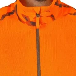 Pull Chasse Renfort Orange Fluo 500 -Plein Air Équipement Magasin pull chasse renfort orange fluo 500 6