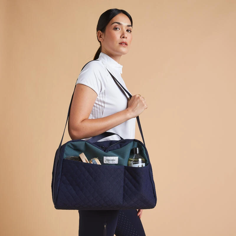 Sac De Pansage équitation 22L - 900 Vert Et Bleu. 4 Sac De Pansage équitation 22L - 900 Vert Et Bleu. – Image 2