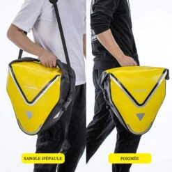 ROCKBROS Sacoche De Vélo Arrière Porte-Bagage Étanche Sac De Rangement VTT 20 L Jaune -Plein Air Équipement Magasin sacoche de velo arriere porte bagage etanche sac de rangement vtt 20 l jaune 6