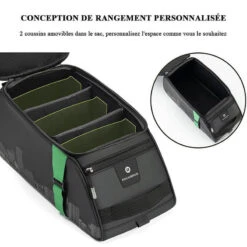 ROCKBROS Sacoche Vélo Porte-bagages Arrière Étanche Sac De Siège Housse De Pluie Noir 4L -Plein Air Équipement Magasin sacoche velo porte bagages arriere etanche sac de siege housse de pluie noir 4l 2