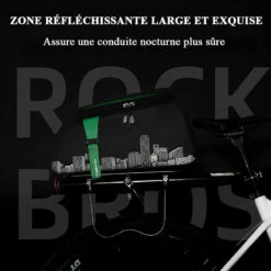 ROCKBROS Sacoche Vélo Porte-bagages Arrière Étanche Sac De Siège Housse De Pluie Noir 4L -Plein Air Équipement Magasin sacoche velo porte bagages arriere etanche sac de siege housse de pluie noir 4l 3