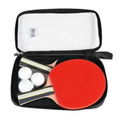 Set De 2 Raquettes De Ping-pong + Sac De Transport -Plein Air Équipement Magasin set de 2 raquettes de ping pong sac de transport 1